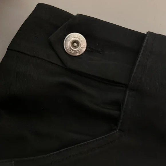 D&G Dolce Gabbana Women’s Straight Mid Rise Pants Black Size 28 - Picture 10 of 13